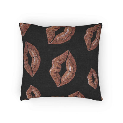 Rose Gold Lip Print Woven Accent Pillow - product image 7