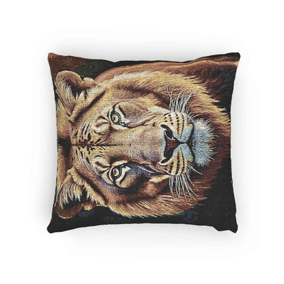 Lion Portrait Woven Accent Pillow - product image 6