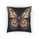 Monarch Butterfly Woven Accent Pillow
