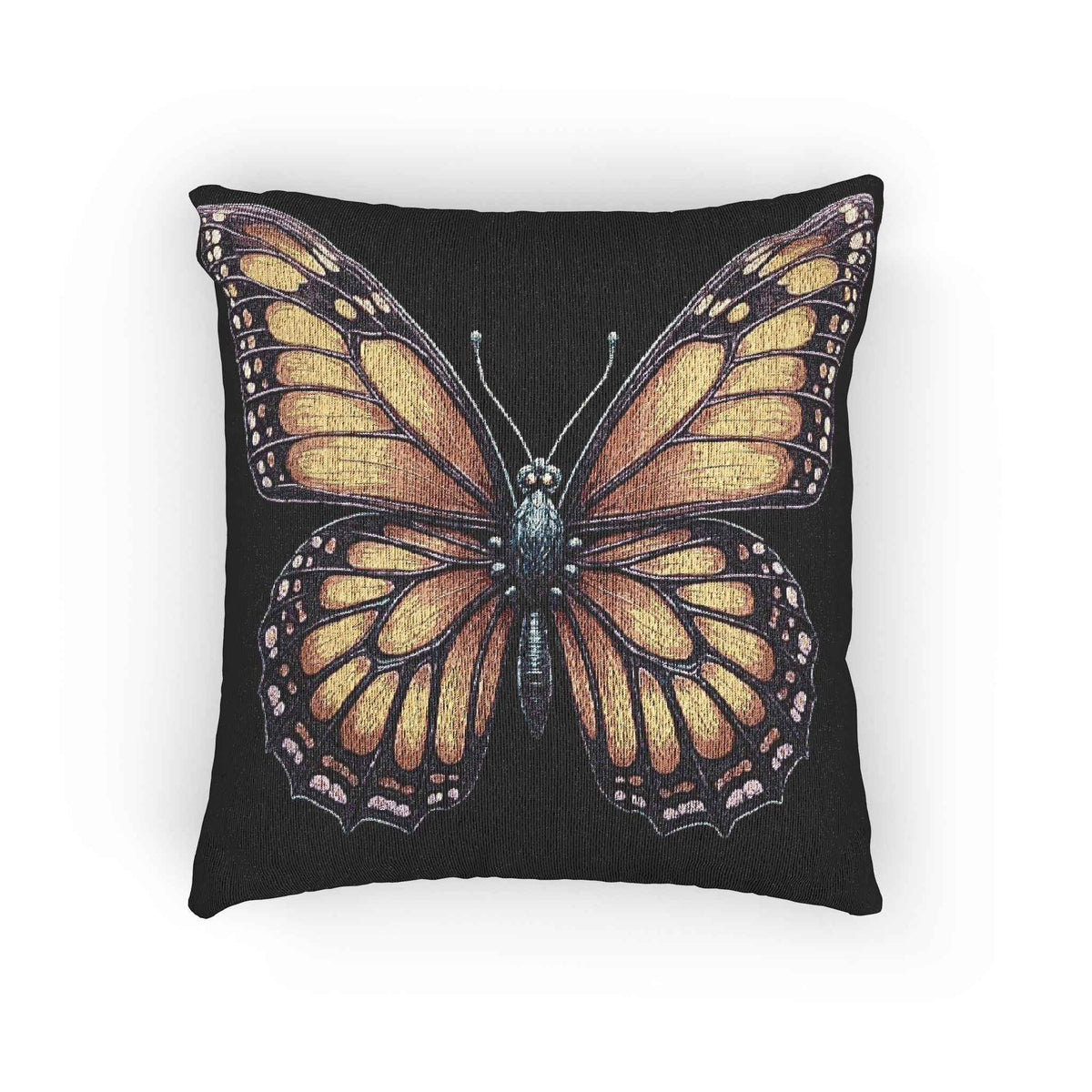Monarch Butterfly Woven Accent Pillow - product image 1