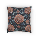 Vintage Rose Woven Accent Pillow