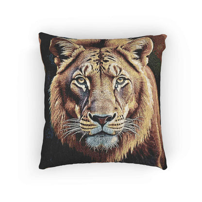 Lion Portrait Woven Accent Pillow - product image 5