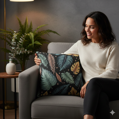 Autumn Leaves Woven Accent Pillow - product image 2