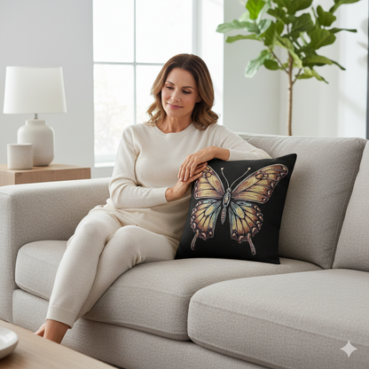 Monarch Butterfly Woven Accent Pillow - product image 2