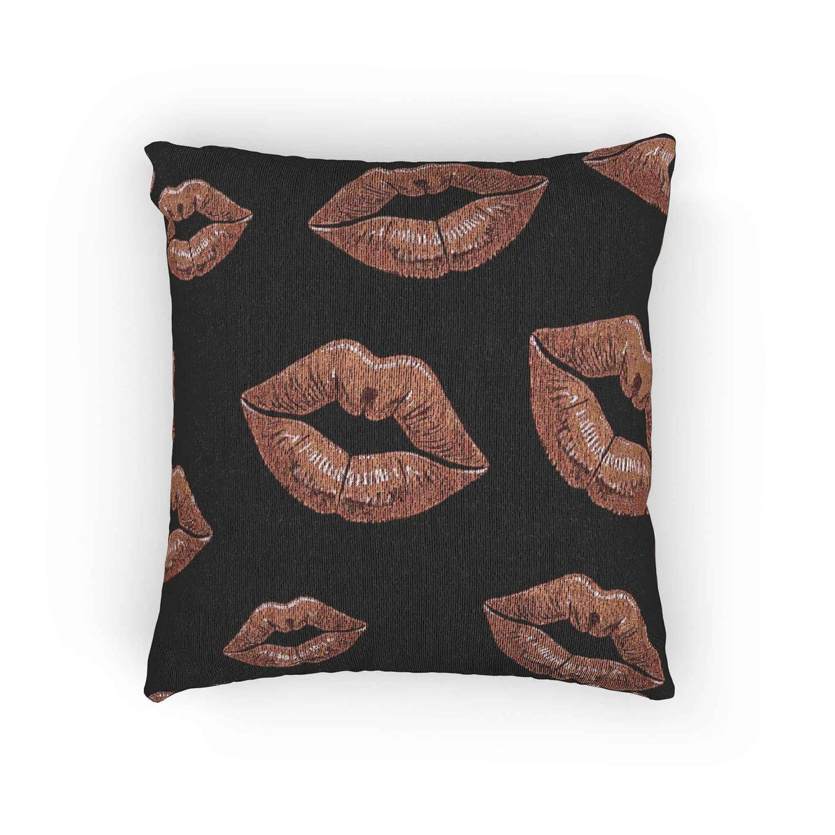 Rose Gold Lip Print Woven Accent Pillow - product image 6