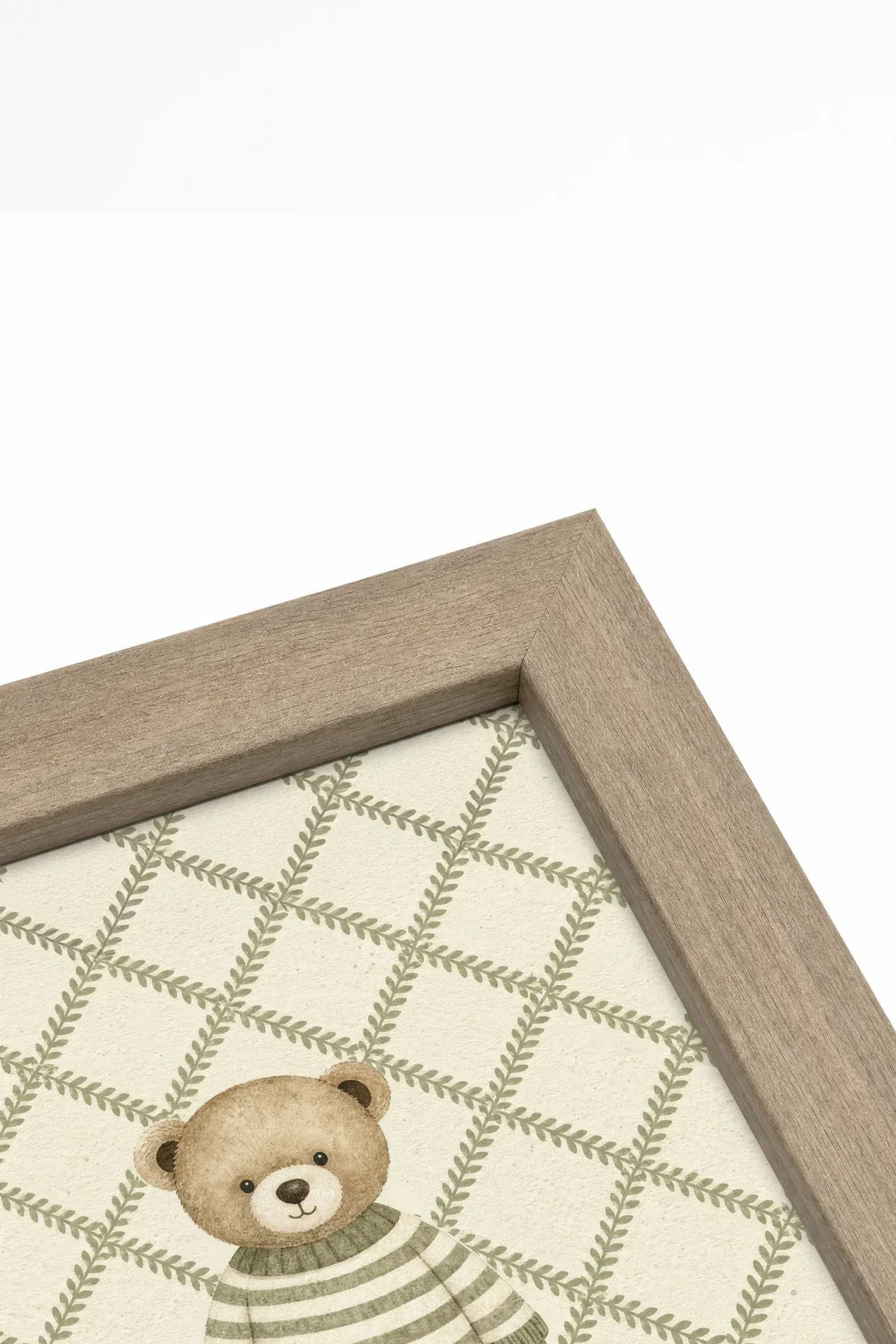 Striped Sweater Bear Framed Canvas Art - product image 2
