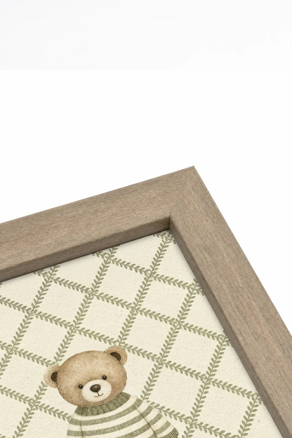Striped Sweater Bear Framed Canvas Art - product image 2