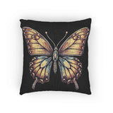 Golden Butterfly Woven Accent Pillow