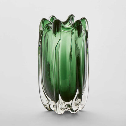 Large Green Glass Vase - product image 1