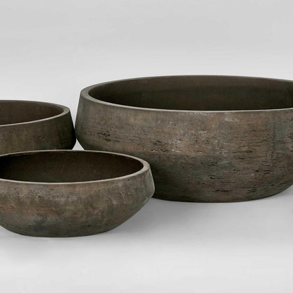 Three-Piece Earth-Brown Planter Bowl Set - product image 2