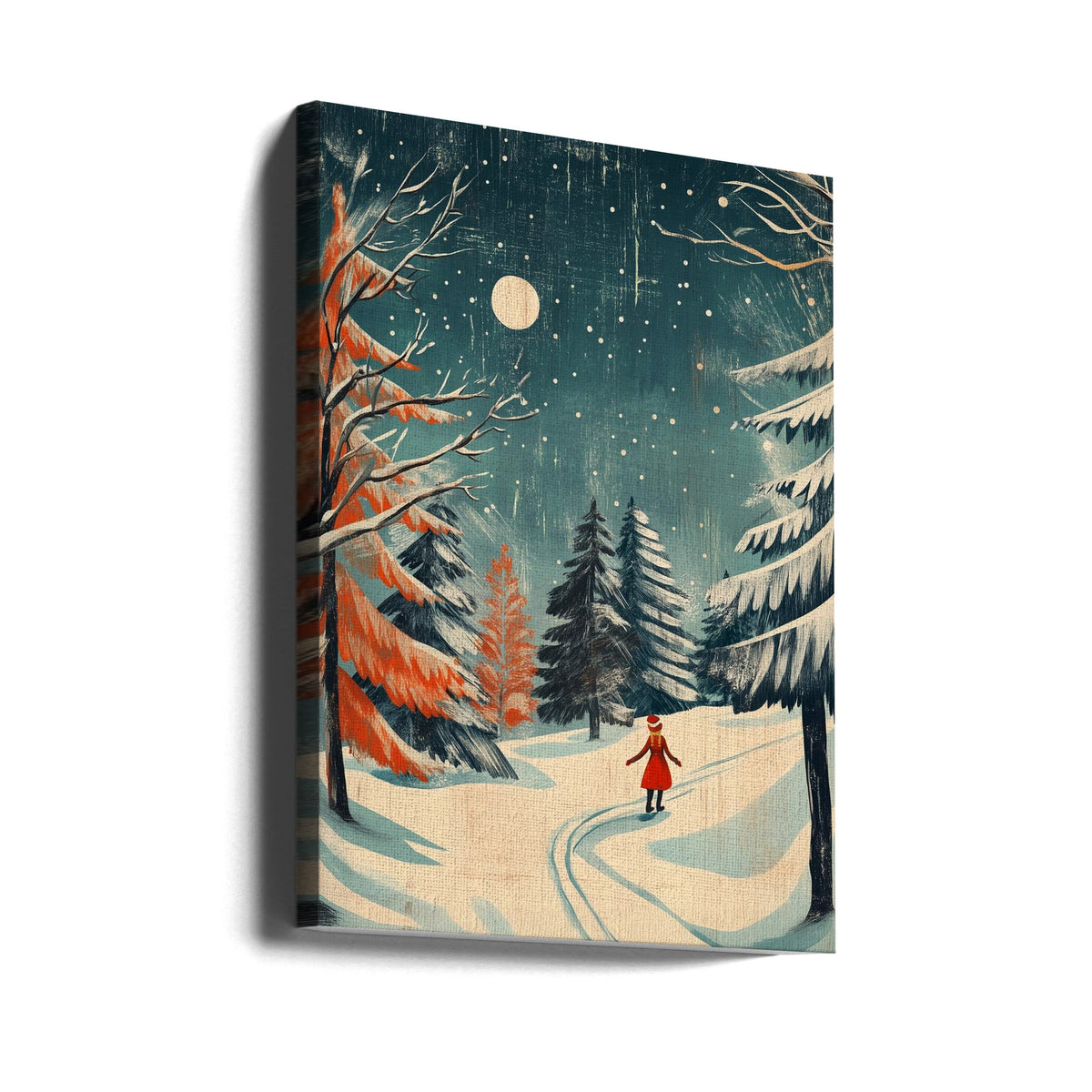Festive Girl Canvas Wall Art - product image 1