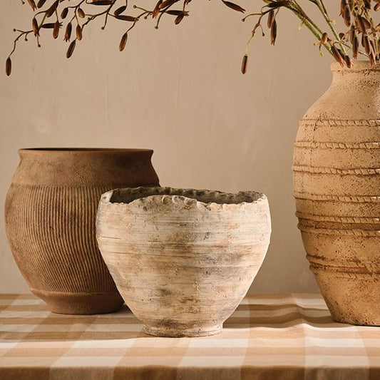 Oversized Two-Tone Decorative Bowl Pot - product image 1