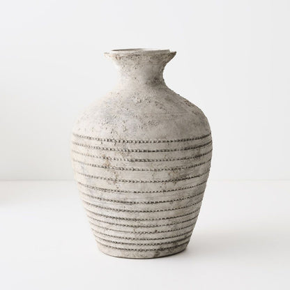 Clove-Grey Textured Ceramic Vase - product image 2