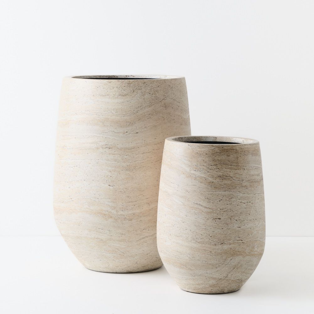 Two-Piece Tall Polystone Planter Set - product image 2