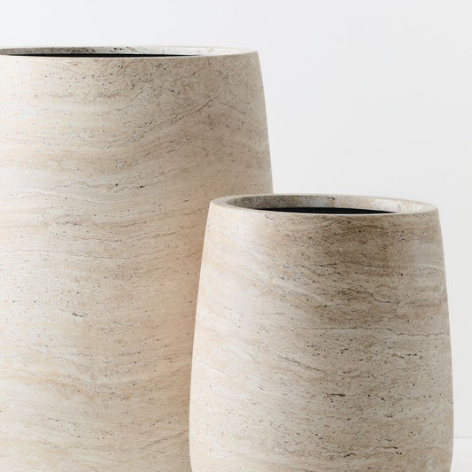 Two-Piece Tall Polystone Planter Set - product image 1