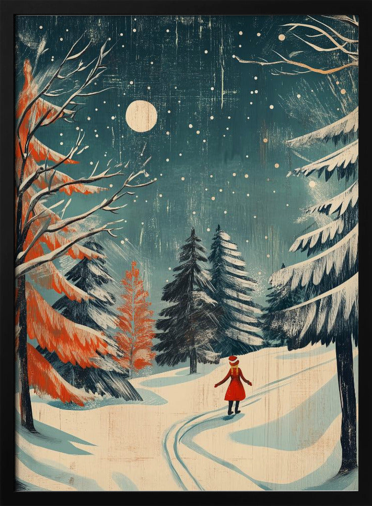Festive Girl Canvas Wall Art - product image 3