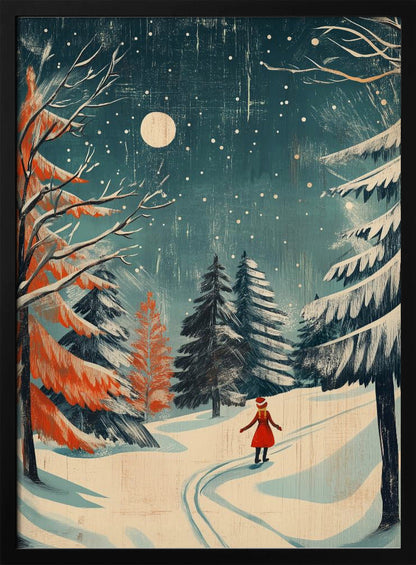 Festive Girl Canvas Wall Art - product image 3