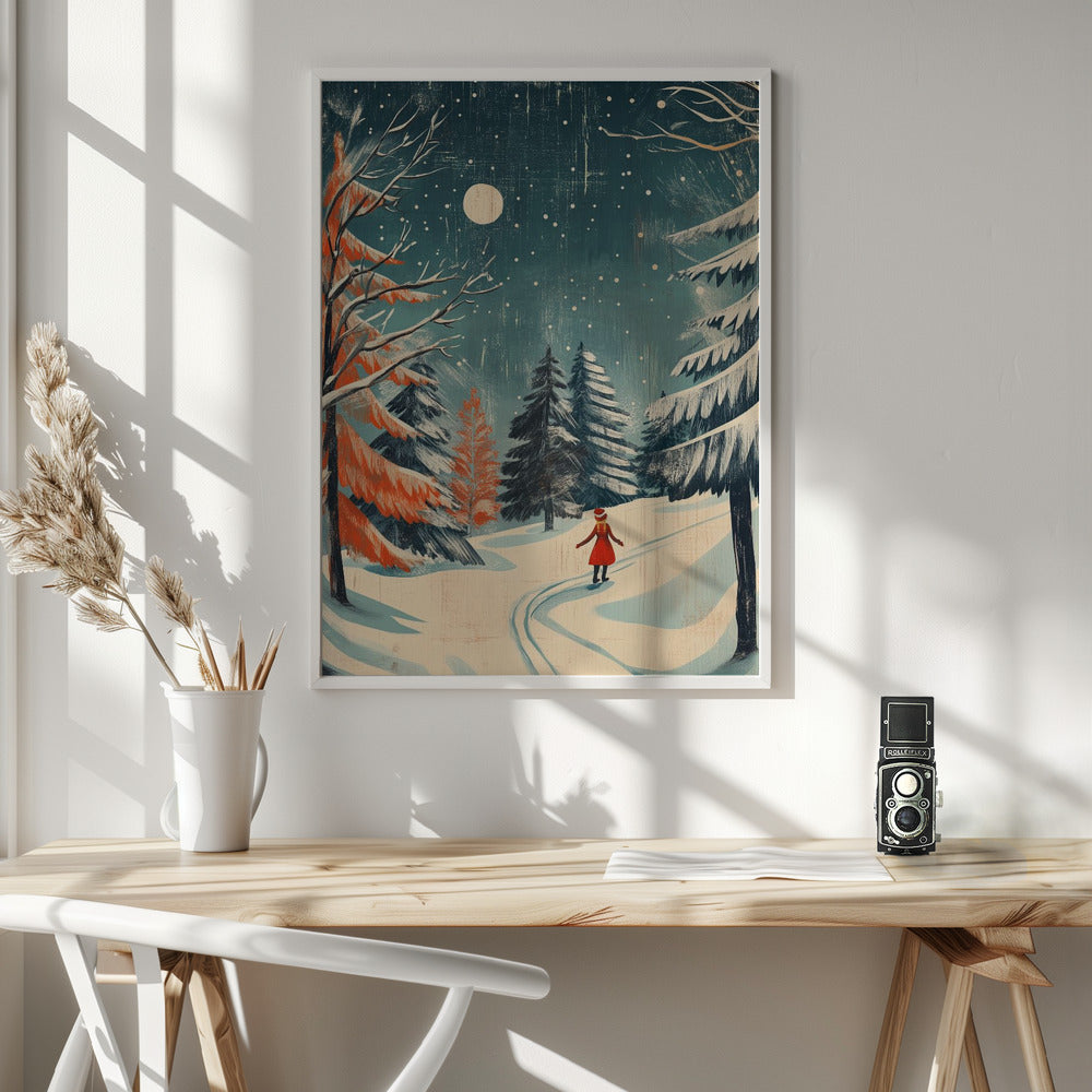 Festive Girl Canvas Wall Art - product image 6