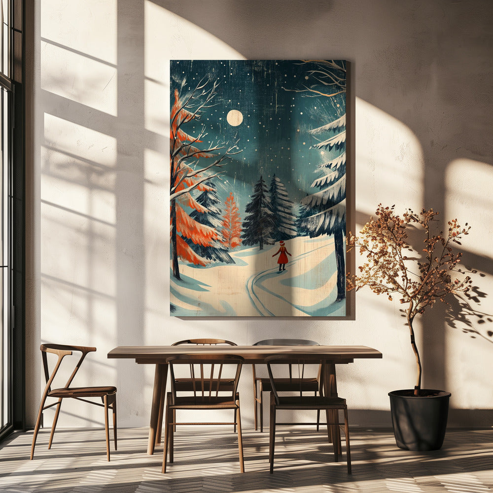 Festive Girl Canvas Wall Art - product image 5