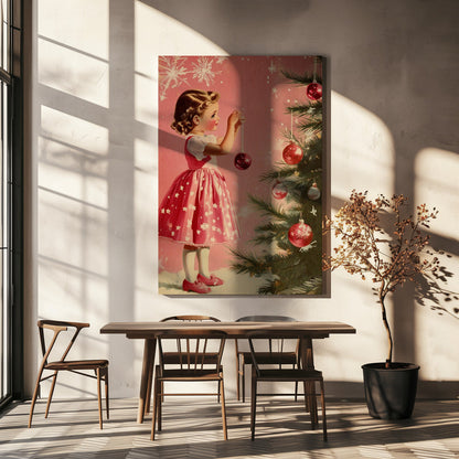 Girl with Ornaments Canvas Wall Art - product image 6