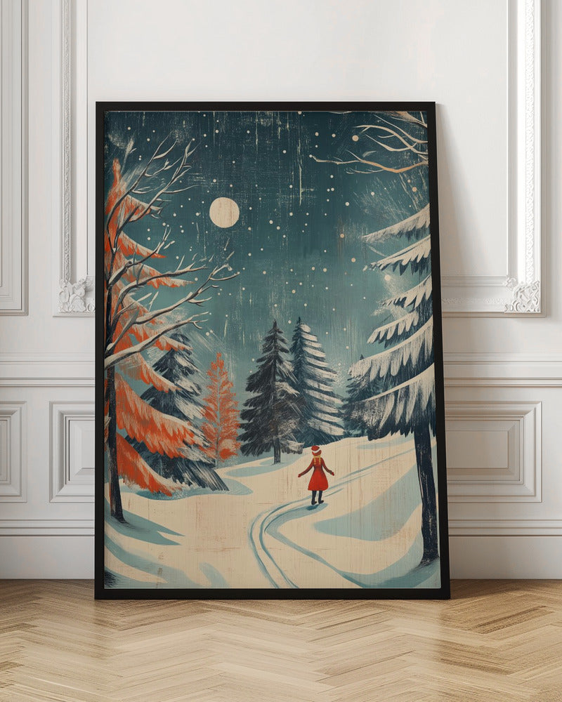 Festive Girl Canvas Wall Art - product image 4
