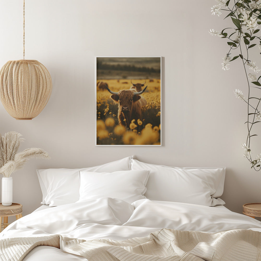Highland Cattle in Meadow Canvas Art - product image 11