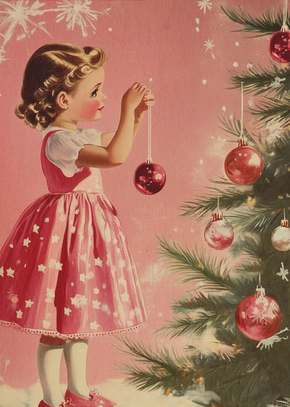 Girl with Ornaments Canvas Wall Art - product image 3